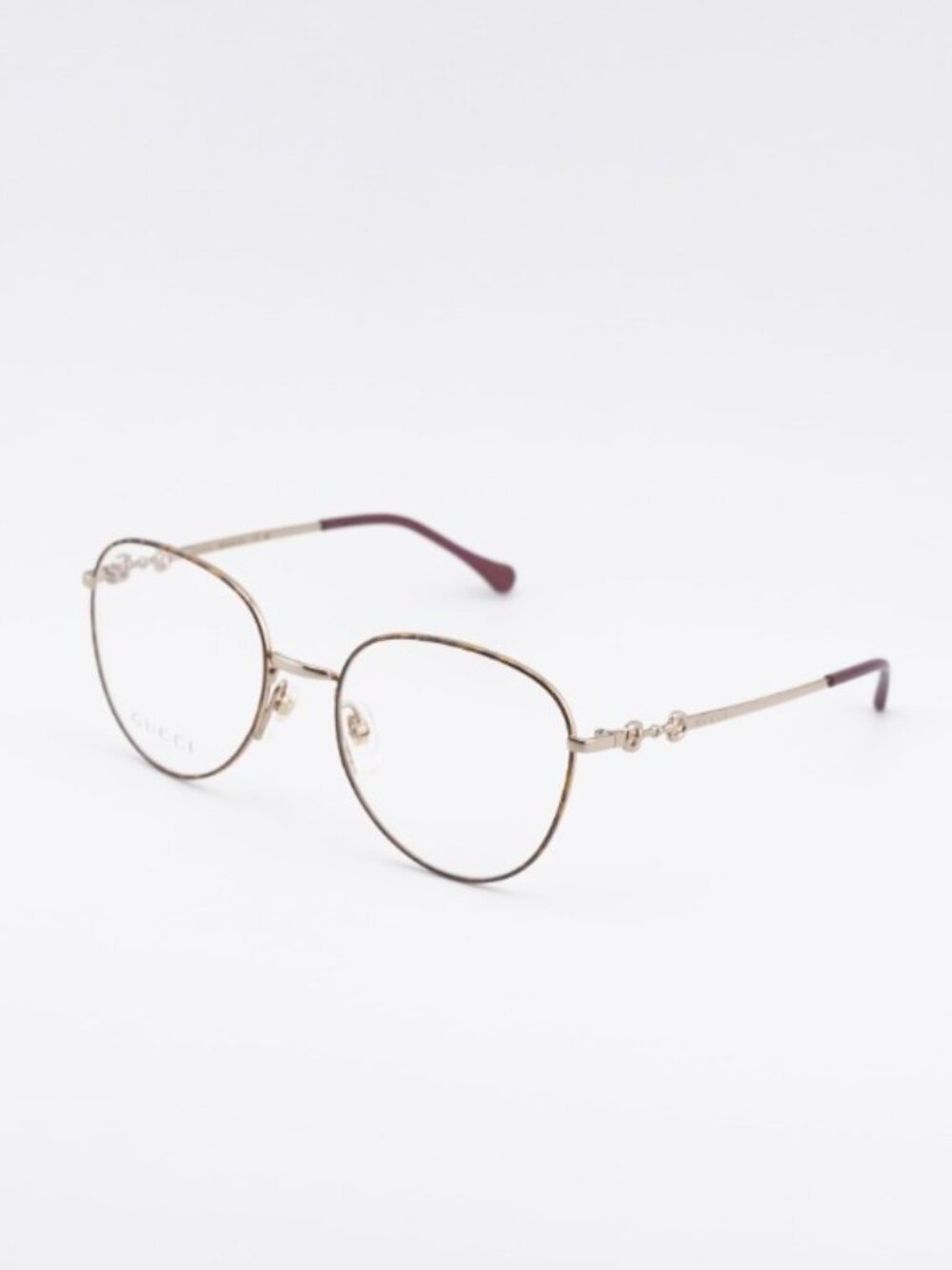 Gucci GG0880O 002 Eyeglasses Havana/Gold 51mm Square Frame